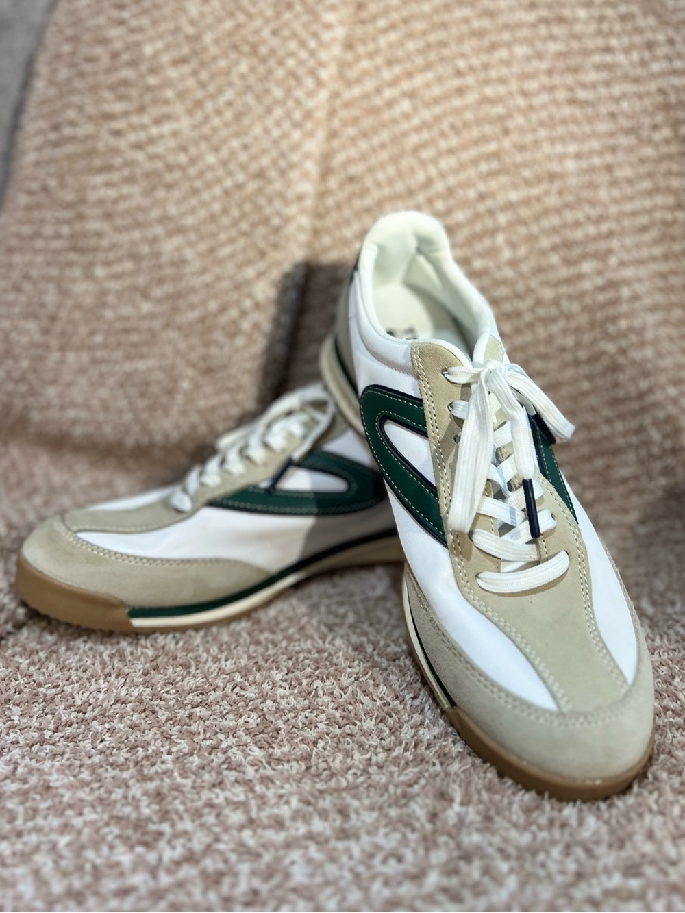Tretorn Rawlins 2.0 Retro Green Suede & Canvas Sneaker Women's Size 8 - Picture 4 of 10